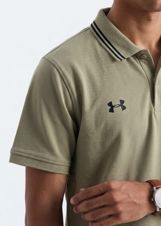 Men's Sage Green Performance Piqué Polo Shirt |