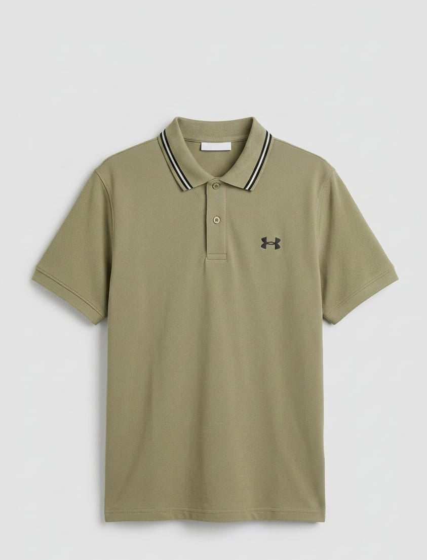 Men's Sage Green Performance Piqué Polo Shirt |