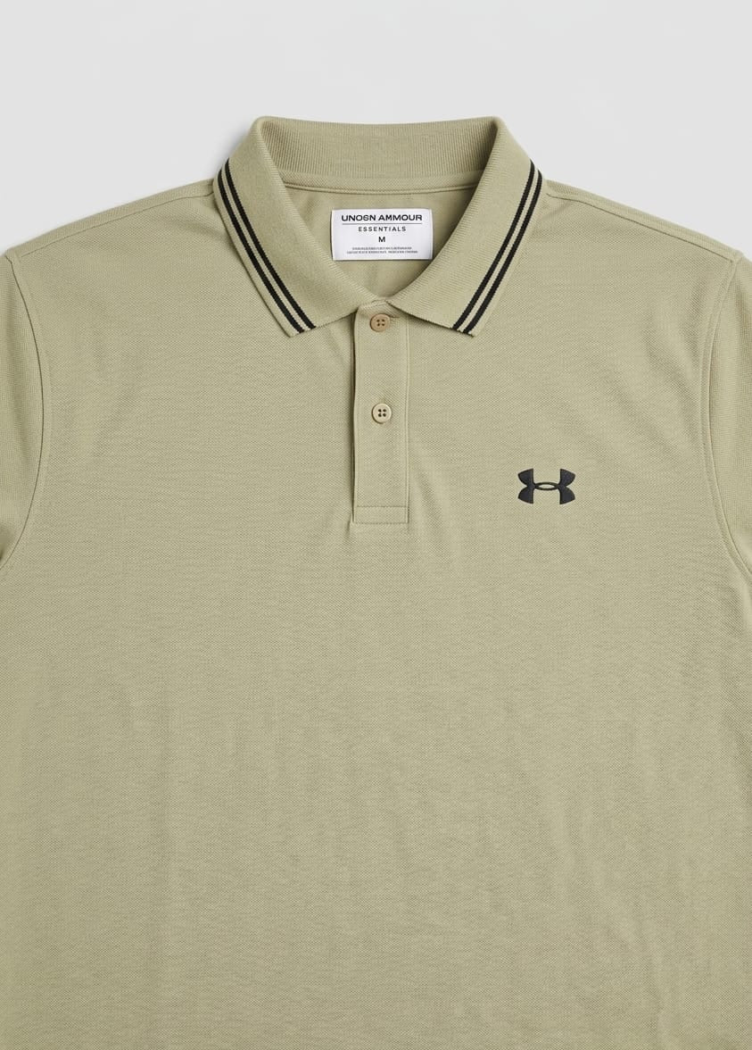 Men's Sage Green Performance Piqué Polo Shirt |